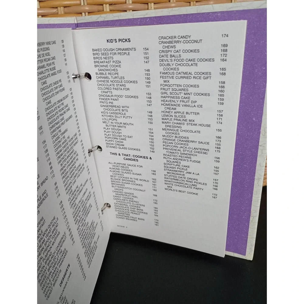 First Presbyterian Church Cookbook Winston- Salem, NC Binder Vintage 2003 3 Ring